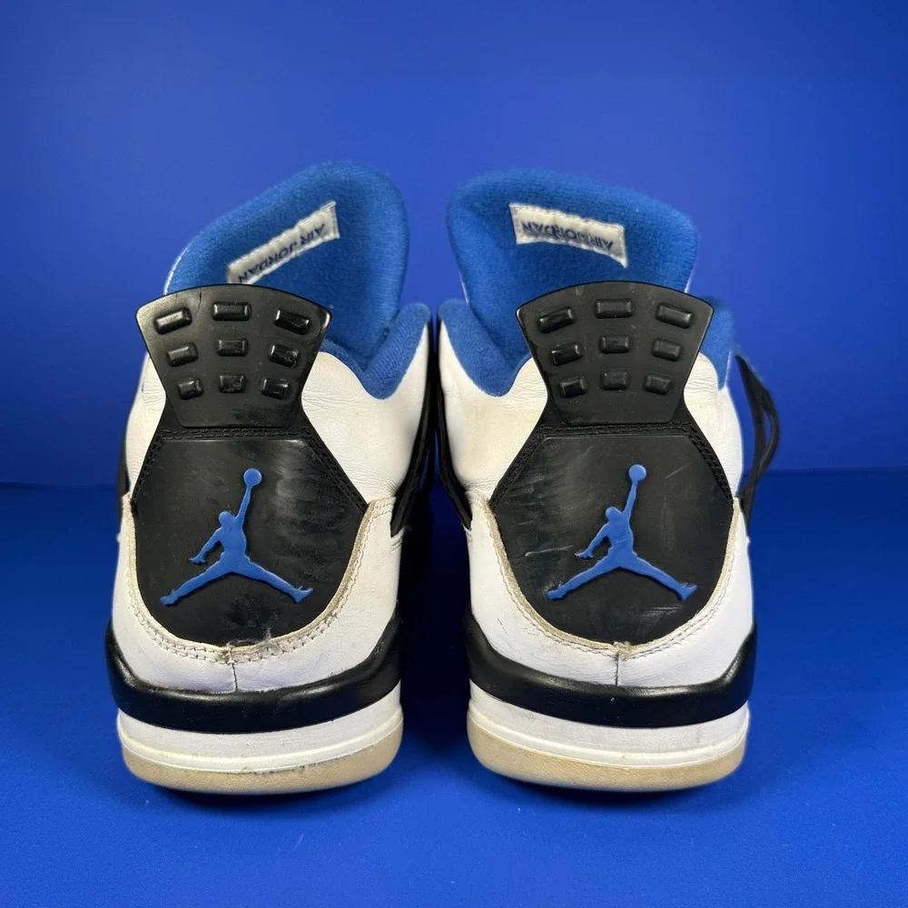 Jordan‎ 4 Retro White Varsity Blue 308497-117 Men's 12 Athletic Sneakers READ